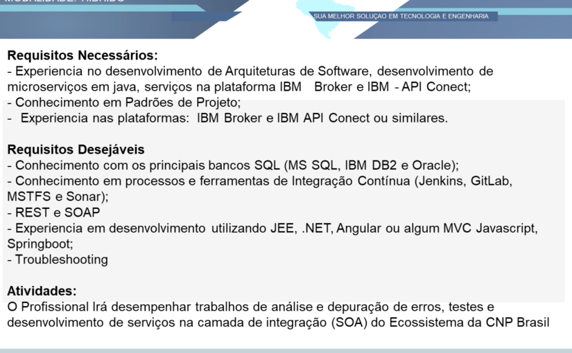 [leonardoti] OPORTUNIDADE PARA DESENVOLVEDOR SENIOR