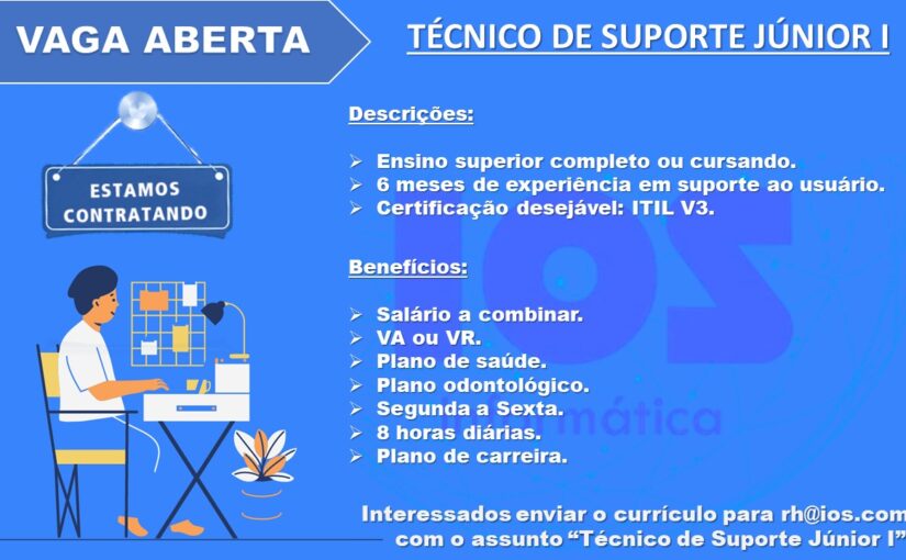 [leonardoti] Vaga Técnico de Suporte Júnior I /  Presencial