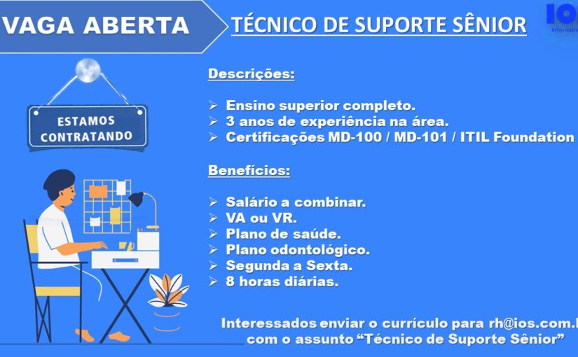 [leonardoti] Vaga Técnico de Suporte Sênior