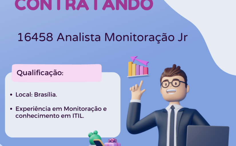 [ClubInfoBSB] [RPGroup] – OPORTUNIDADES: ANALISTA DE MONITORAÇÃO JR