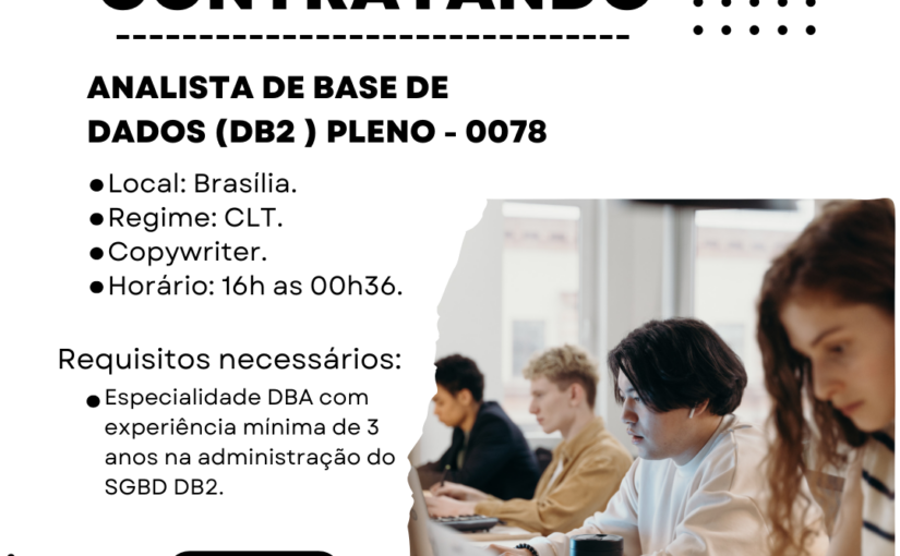 [ClubInfoBSB] [RPGroup] – OPORTUNIDADES: DBA DB2 PLENO