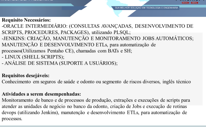 [leonardoti] OPORTUNIDADE PARA ANALISTA DE OPERAÇÃO PLENO (SEG SEGUROS)