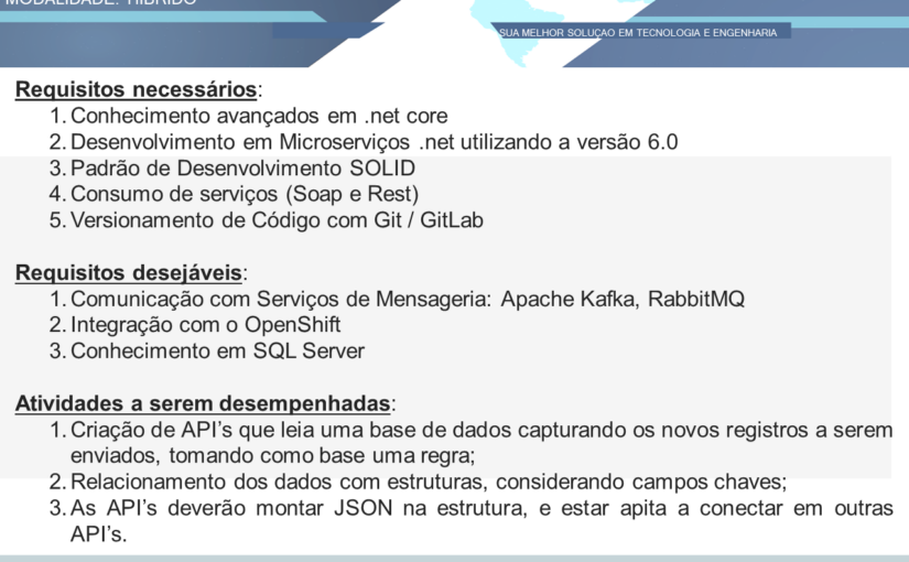 [leonardoti] OPORTUNIDADE PARA ESPECIALISTA DOT.NET