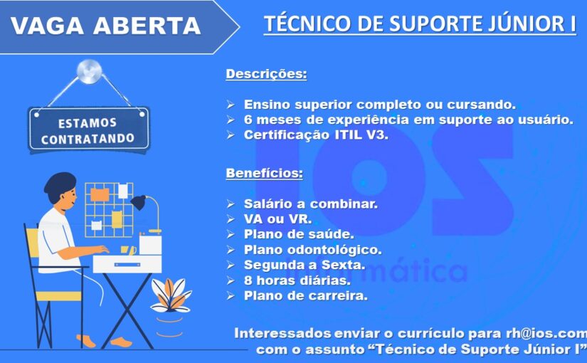 [leonardoti] Vaga técnico de suporte júnior I