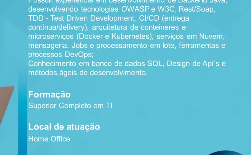 [ClubInfoBSB] OPORTUNIDADE CAST GROUP – DESENVOLVEDOR JAVA PLENO