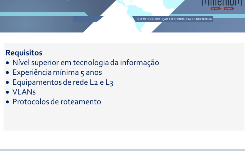 [leonardoti] OPORTUNIDADE ANALISTA DE REDES