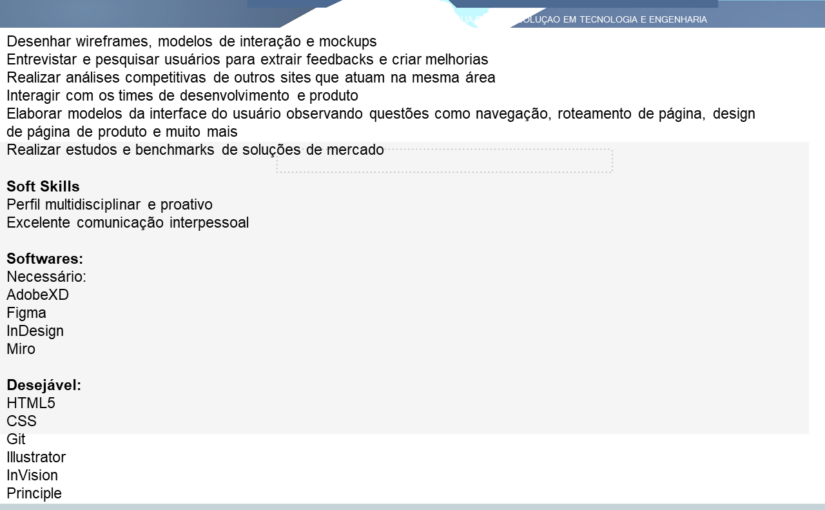 [ClubInfoBSB] OPORTUNIDADE PARA DESENVOLVEDOR UI/UX