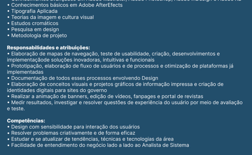 [ClubInfoBSB] DESIGNER DE UX – GOIÂNIA PRESENCIAL