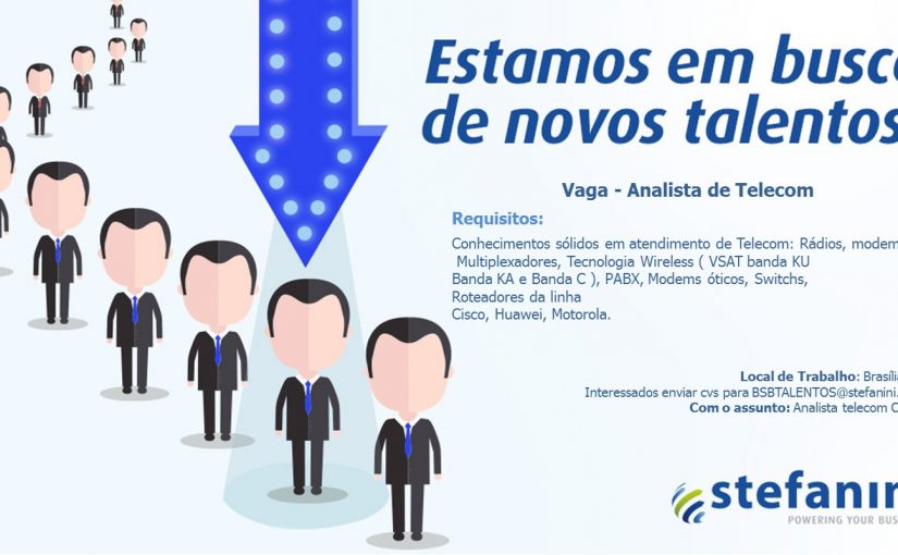 [Grupo Empregos em Brasília] Analista de Telecom – CISCO 22/11/16