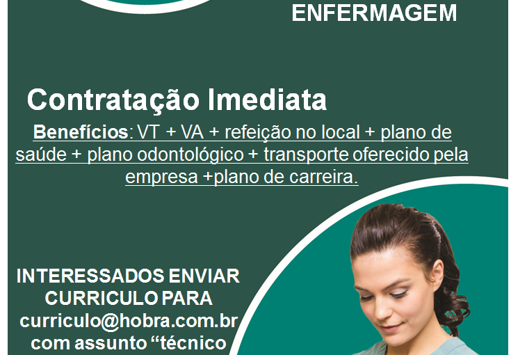 [Grupo Empregos em Brasília] TÉC. EM ENFERMAGEM 10/11/16 – 09:20