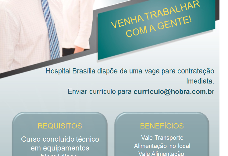 [Grupo Empregos em Brasília] VAGAS – HOSPITAL 21/11/16 08:52