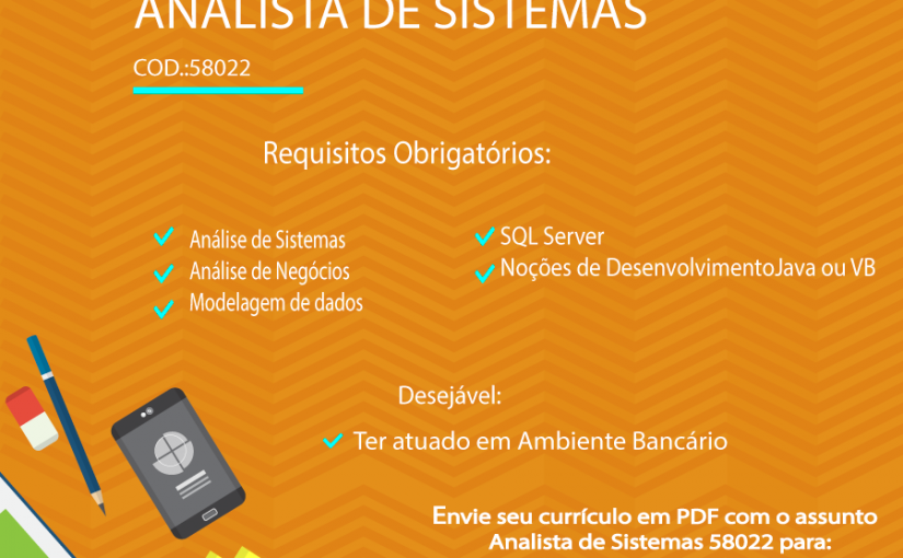 [Grupo Empregos em Brasília] Nova oportunidade para Analista de Sistemas- Mirante Tecnologia – 15/12/16