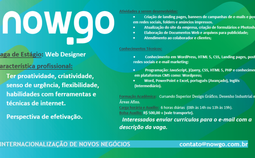 [leonardoti] Vaga de estágio (Web Designer)