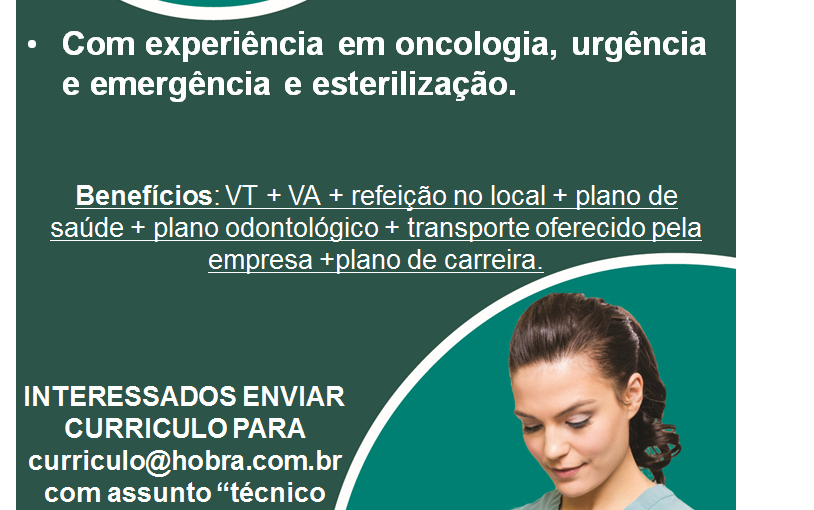 [Grupo Empregos em Brasília] TÉCNICO EM ENFERMAGEM 06/01/17 14:03