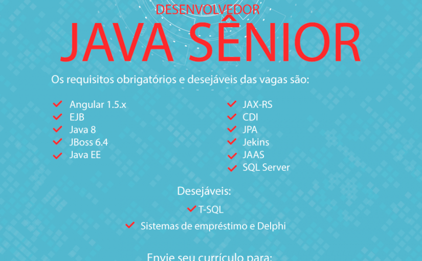 [ClubInfoBSB] DESENVOLVEDOR SÊNIOR- Mirante Tecnologia