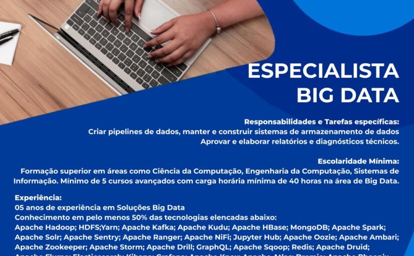 [ClubInfoBSB] [TECNISYS] ESPECIALISTA BIG DATA