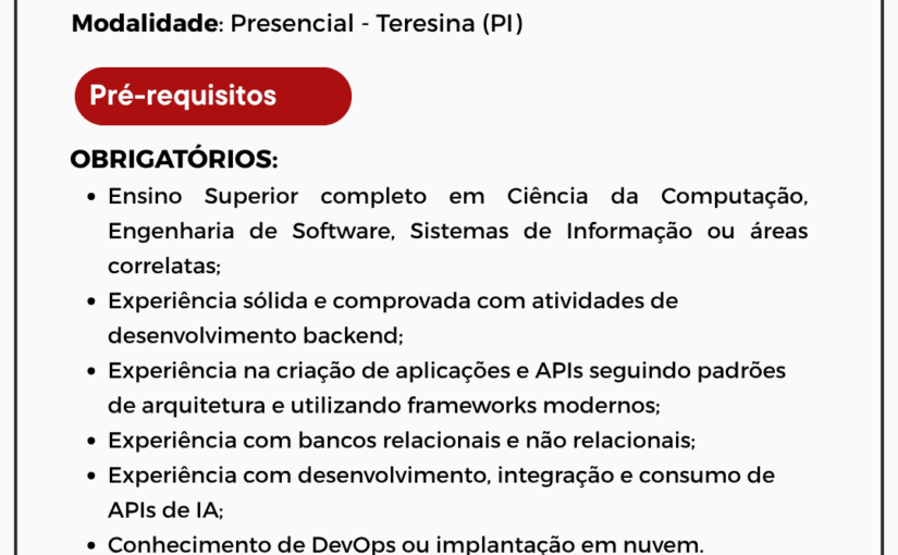 [ClubInfoBSB] Processo Seletivo – Desenvolvedor Backend